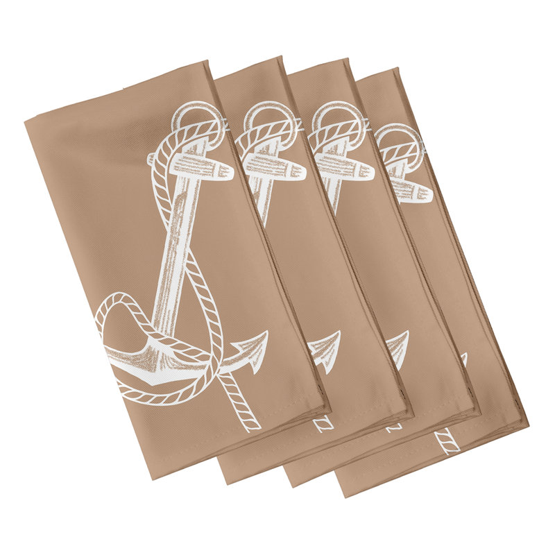 Hardy Anchored Napkins, Brown
