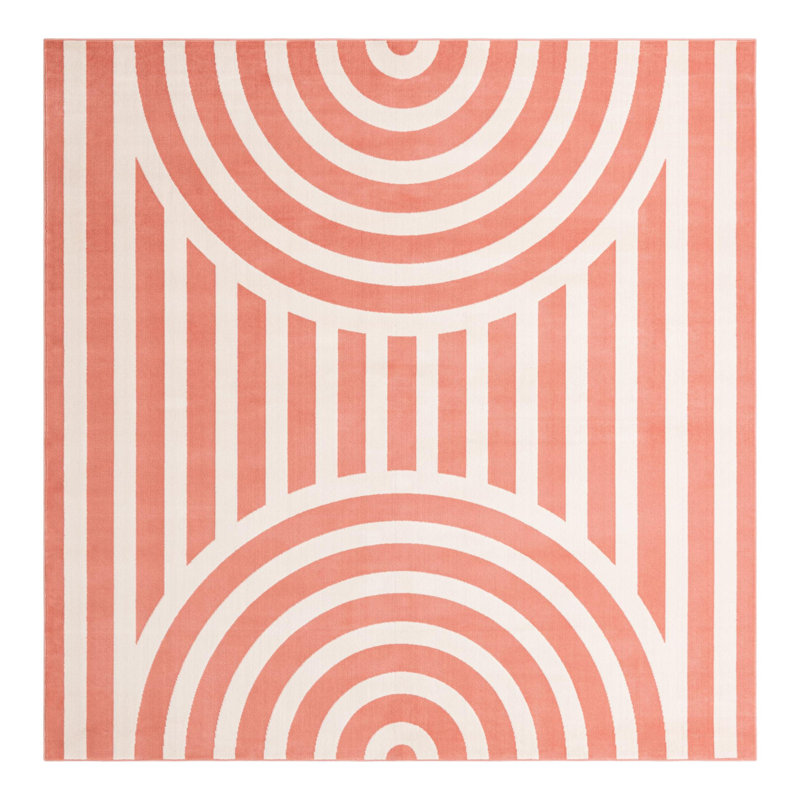 Unique Loom Lines Whimsy Kids Rug, Square 7'10"