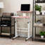 Bureau debout Mind Reader, poste de travail pour ordinateur portable à hauteur réglable, bureau roulant sur roulettes, structure en métal à deux niveaux,-50747053