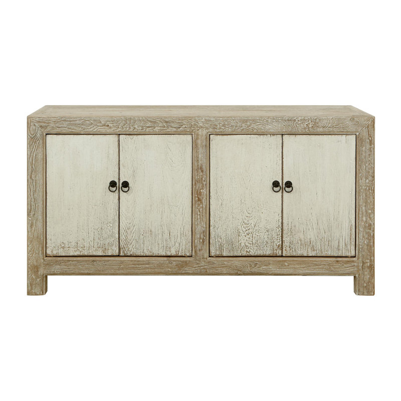 Lewie 67'' W Solid Wood Buffet, Antique Off White