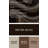 DiagonalStripes Greige Deep Brown Brown Metal Wall Art