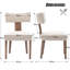 Femke Upholstered Dining Chairs Armless Chair Side Chair Solid Wood Frame-1262100483