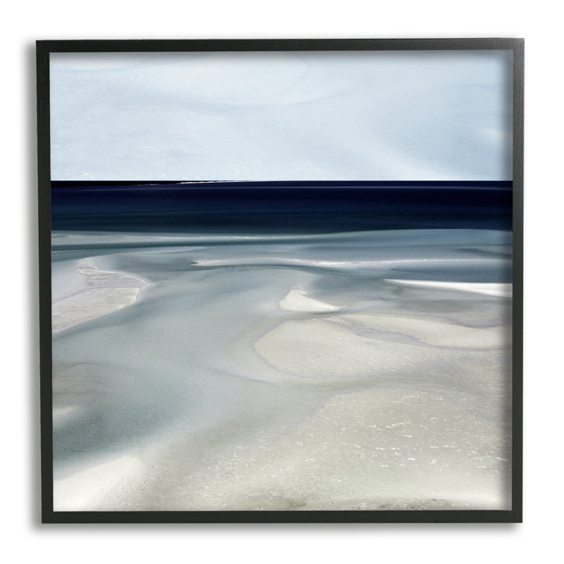 " Abstract Shallow Beach Tide Water Movement Soft Blues " by Danita Delimont, 24" H x 24" W x 1.5" D