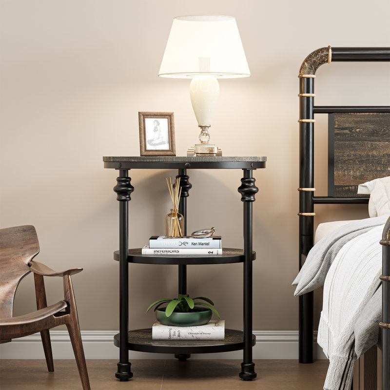 Indta End Table, Gray