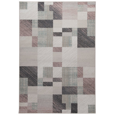 Rectangle Geometric Area Rug