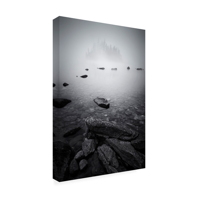 «Lydia Jacobs Misty Lake», art sur toile, H 12 po x l 19 po