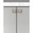 Basic Series 1 in. Modern Satin Nickel Square Cabinet Knob (5-Pack)