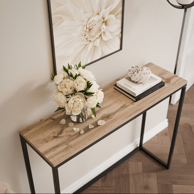 Stainless Steel Top Console Table