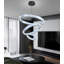 3-ring Modern Crystal Led Dimmable Chandelier Black-130139937