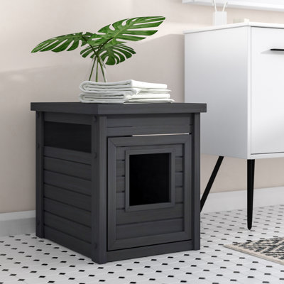 Table de bout pour litière Littof ECOFLEX® en noir