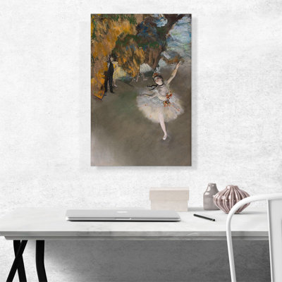 «The Star 1878» par Edgar Degas - peinture sur toile tendue
