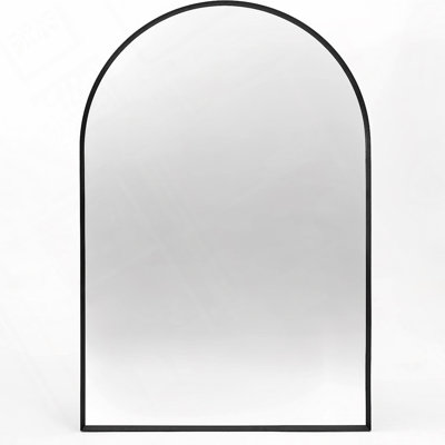 24x32 Inch Metal Framed Arched Bathrrom Mirror