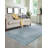 Lori Baft Gray Handmade Wool Blueish Gray Transitional Solid Area Rug-1174531613