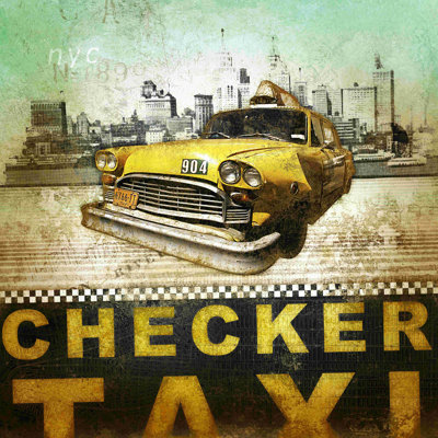 Nyc Taxi - Wrapped Canvas Graphic Art