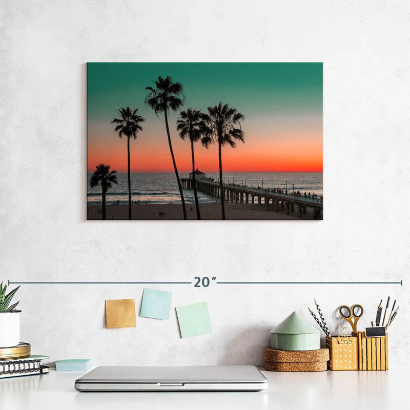 Paysage de Gillard Manhattan Beach, H 8 po x l 12 po