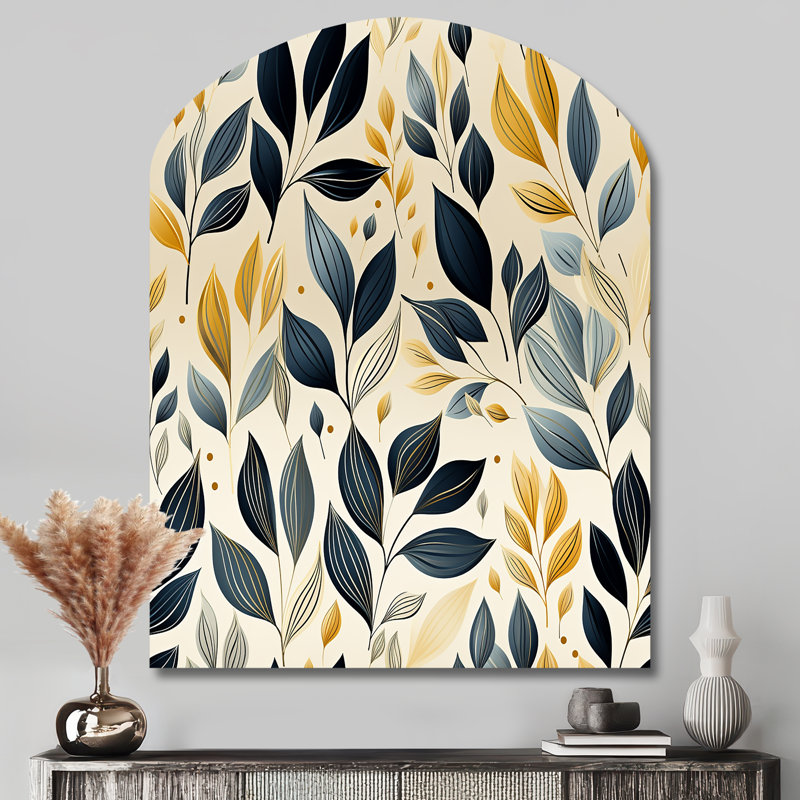 «Wendover - Plantes», art mural en métal asymétrique, H 43 po x l 33 po