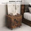 48cm W Engineered Wood Bedside Table