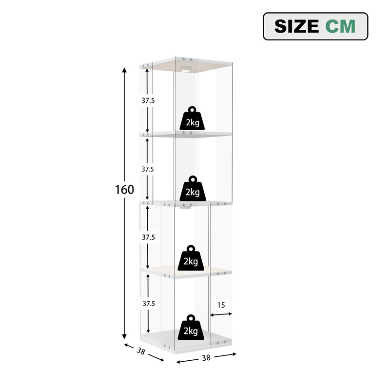 Display Cabinet, White