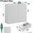 Fluted 8-Drawer Wooden Dresser, 48" Wide Modern Curved Chest of Drawers, White-2130447627