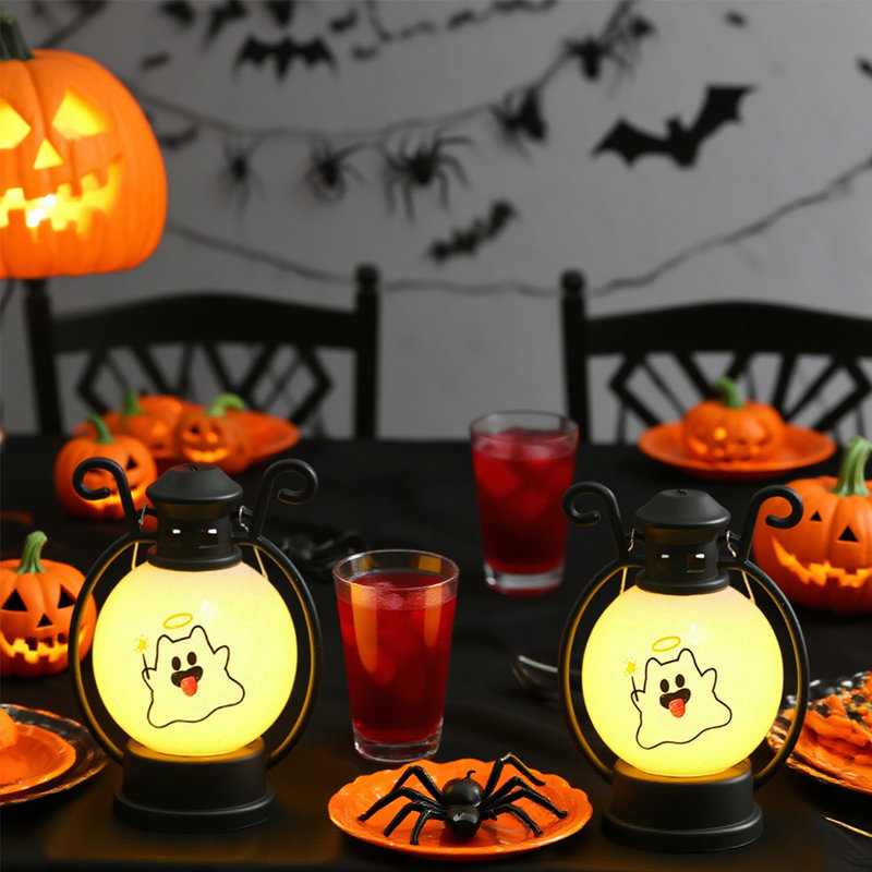 Ensemble de 2 lumières citrouilles d'Halloween