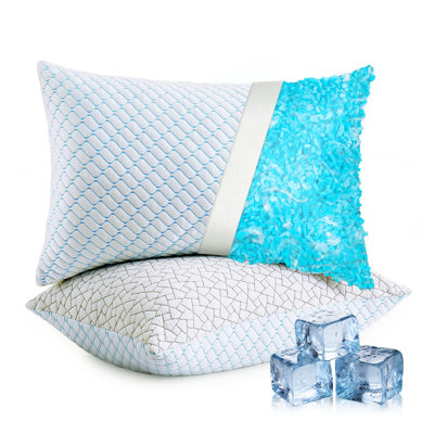 Oreiller en mousse viscoélastique déchiqueté enveloppé - Sleep by Wayfair ™