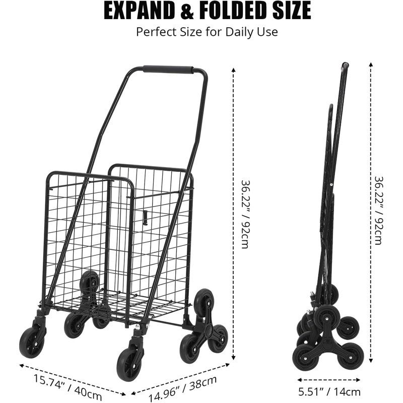 91.4cm H x 38.1cm W AV Cart