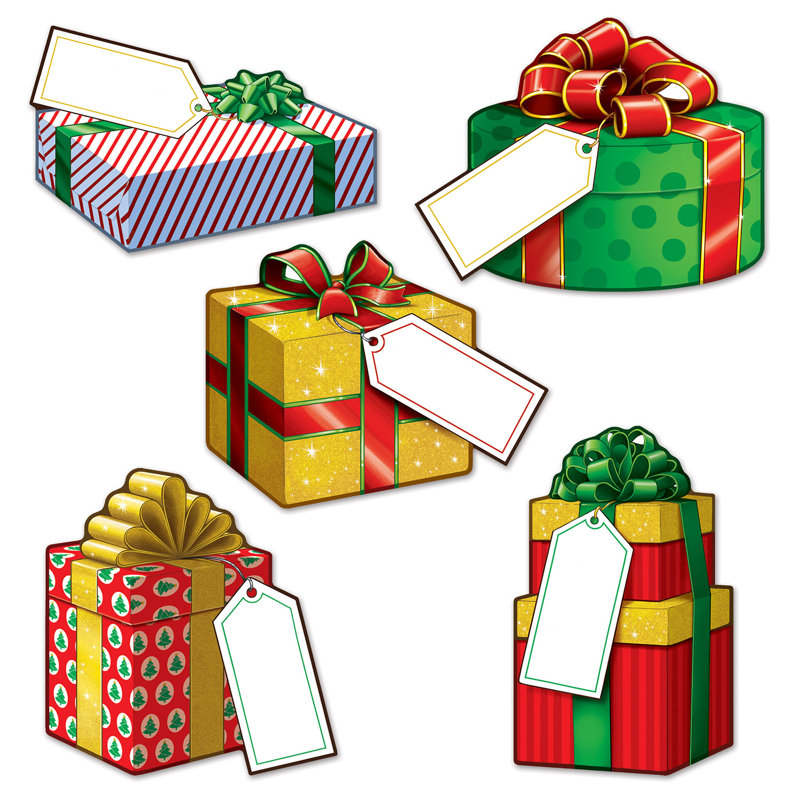 Mini découpes de cadeaux de Noël