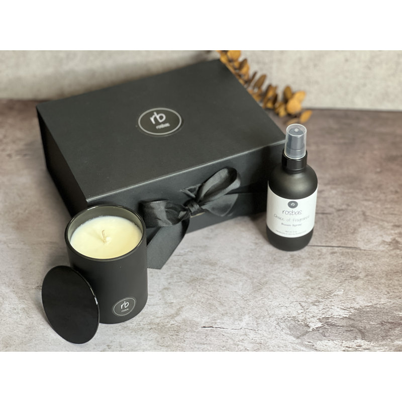 Ensemble d'ambiance et bougie, Ambre égyptien