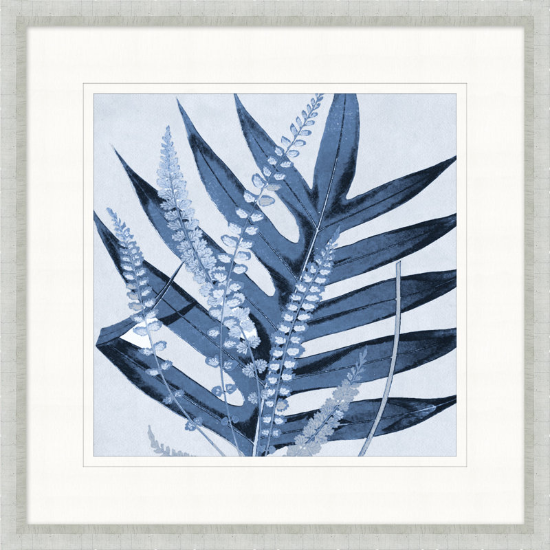 Layered Indigo Foliage 1 Print