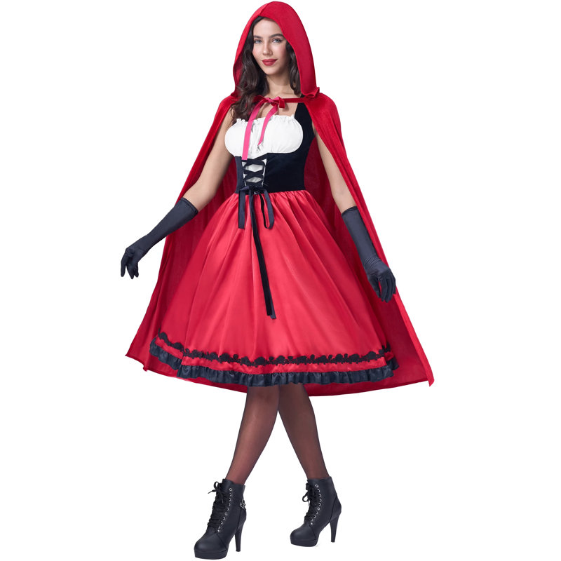 Femmes, petit chaperon rouge, costume, S