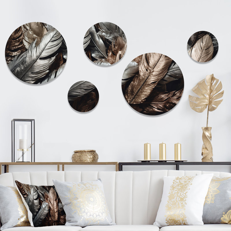 Décoration murale argent et or rose Expressions of Freedom - Boho