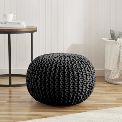 Round Pouf Foot Stool Ottoman By