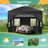 10x10 Pop Up Canopy Tent, One Push Setup Glow Outdoor Tent-106633536