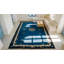 Antique Peking Chinese Medallion Navy 1930s Rug