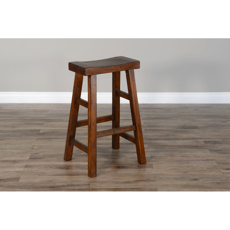 Anneliesa Solid Wood Counter Stool, Vintage Mocha, Counter Stool (24" Seat Height)