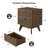 Ceres 21" W Mid - Century Nightstand With 2 Drawers-121011152-118033178