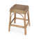 Robias 24.5"H Rectangular Rattan And Water Hyacinth Counter Stool