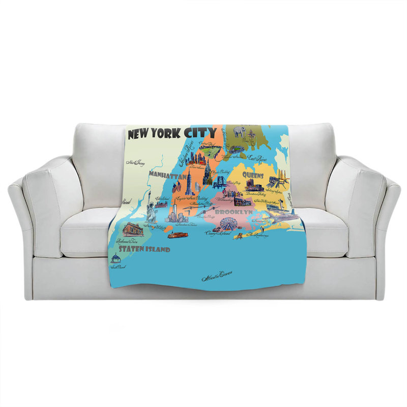  Couverture New York, 68 po x 80 po