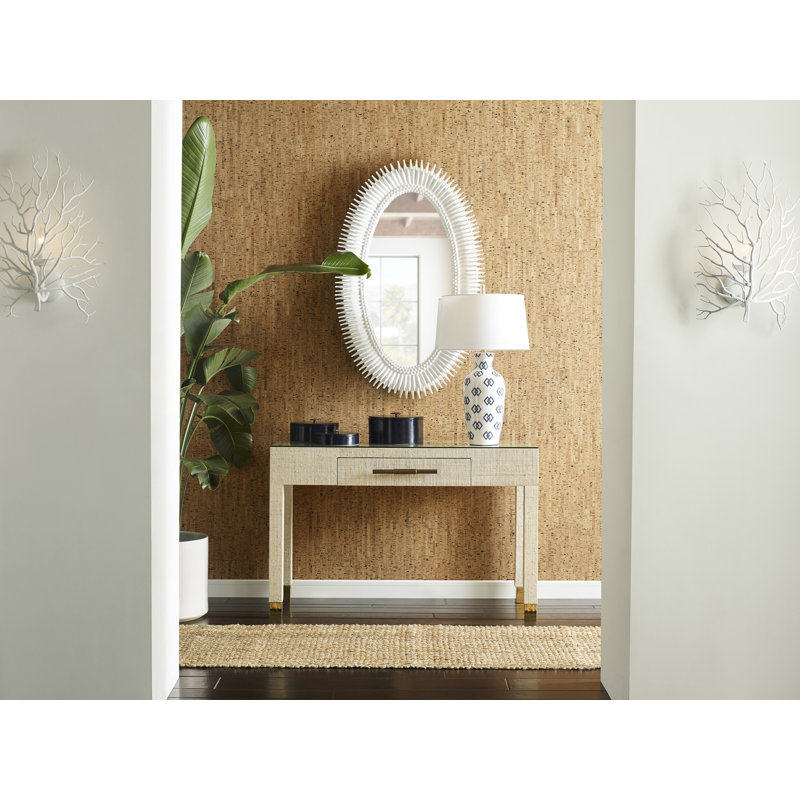 Linked Ceramic Table Lamp, White/Blue