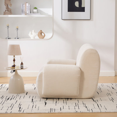 Wide Modern Upholstered Oversized Accent Chair