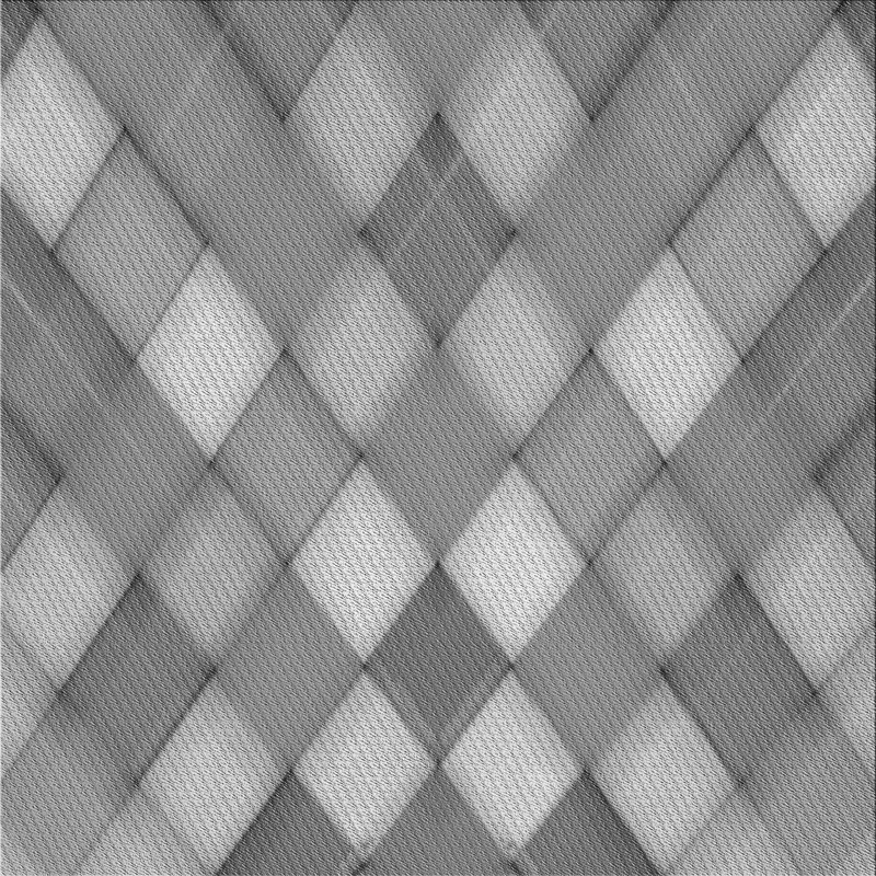 Tapis 100% à motifs lavables à la machine 2989 Pat1617 GRY, Carré 6 pi