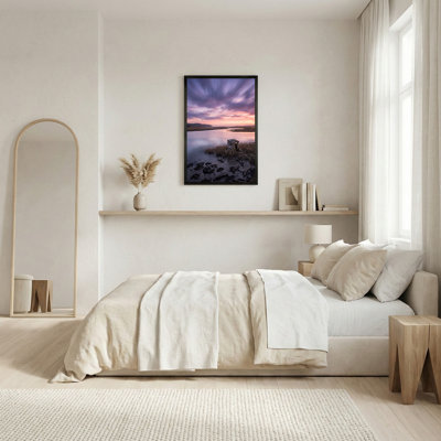 Art mural en bois, "Marshland Under Dramatic"