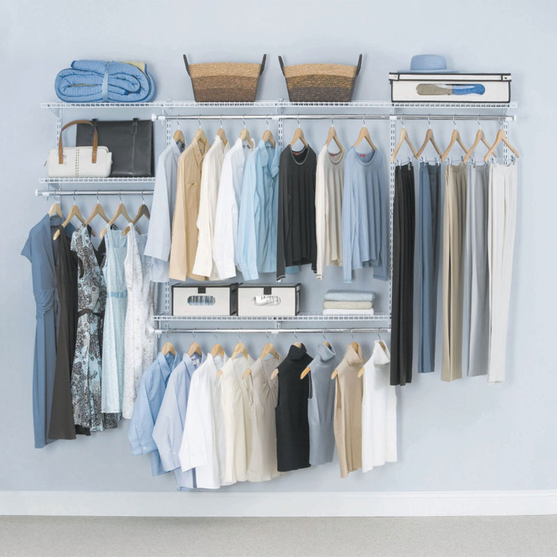Rubbermaid Configurations 4-8 foot closet kit- White