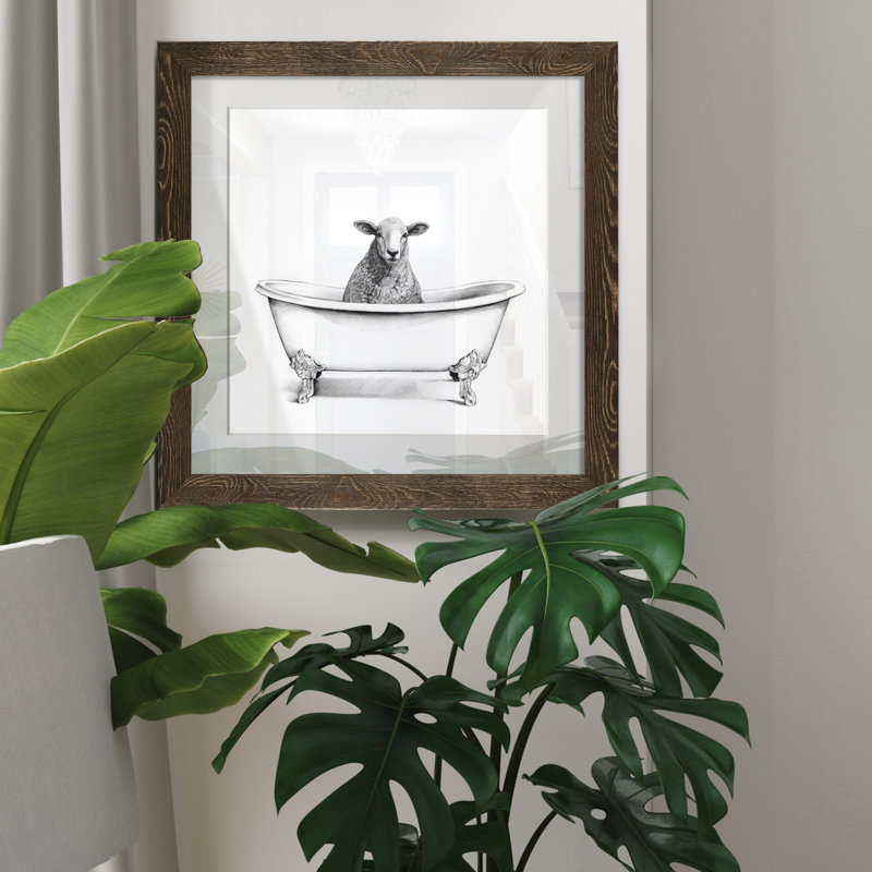 Spool V-impression de cadre photo sur papier, H 27,5 po x l 27,5 po x P 1,5 po, Cadre noyer