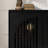 Mid Century Modern Fluted Sideboard Cabinet With 2 Outlet Holes, Buffet Cabinet With Storage, Narrow Side Cabinet For Living Room Entryway Hallway Kitchen Coffee Bar-125507833