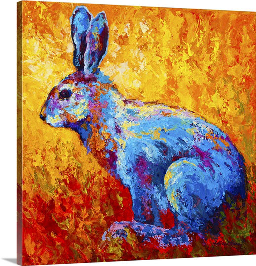 «Draisey Jackrabbit» par Marion Rose, reproduction d'art sur toile, H 30 po x l 30 po x P 1,25 po