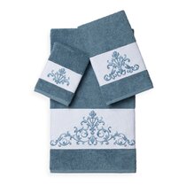 Teal Fingertip Stay-Put Farmhouse Towel