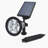 Solar Powered LED Adjustable Spotlight Wall Light Landscape Light Bright and Dark Sensing