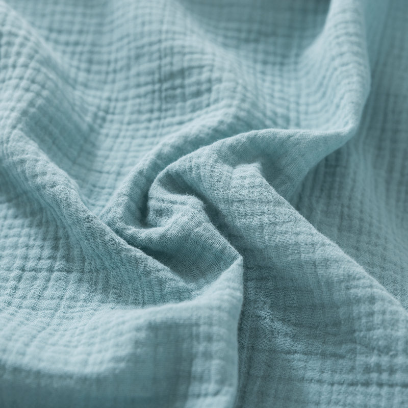 Jeté léger 100% coton, Bleu