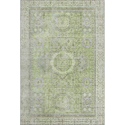 Premium Machine Washable Lubbers AMF1740 Border Rug